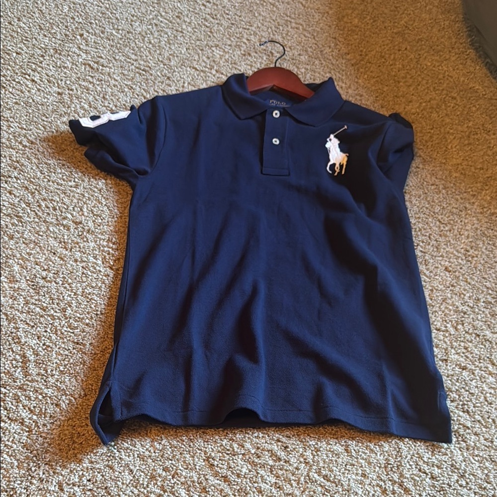 Navy Blue Polo Kids Shirt